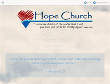 Tablet Screenshot of hopechurch.us
